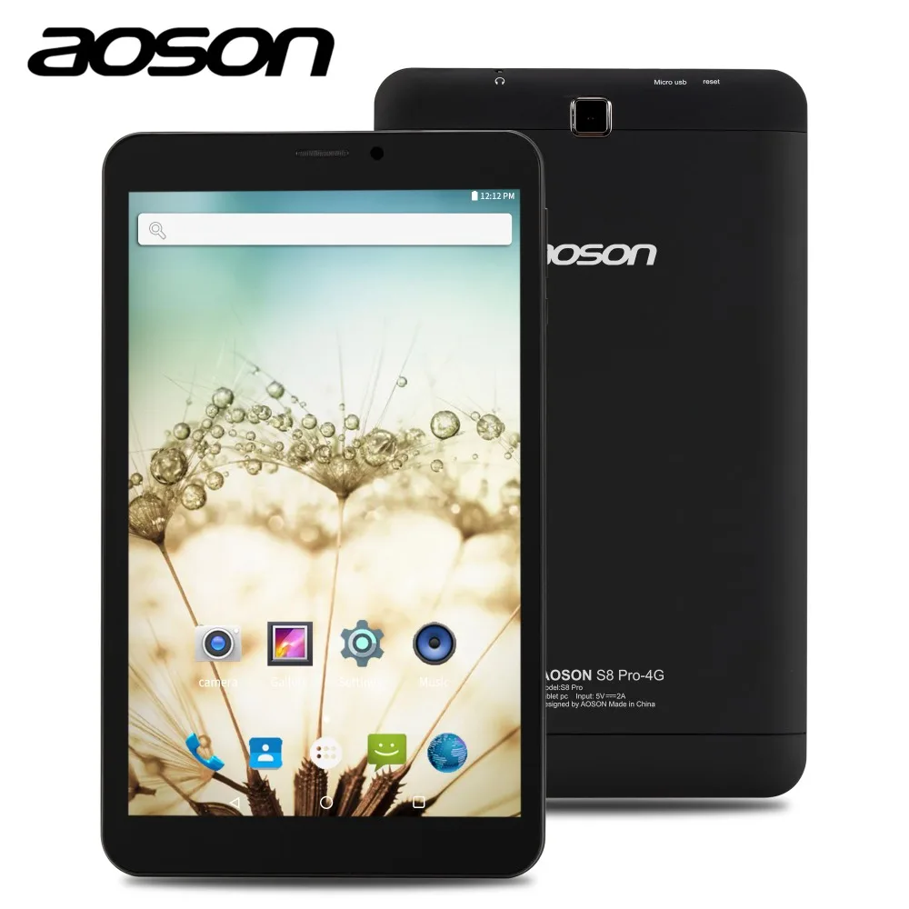 Aoson S8 PRO 8 дюймов 4G Телефонный звонок планшет Android 6 0 16 Гб rom 1 ram SIM gps wifi брендовые