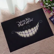 Cat Flocking Printed Mats Custom Mouth Creative MG31 Clapboard Imported Coir Anti-slip Carpet for Door Entrance Floor Mat