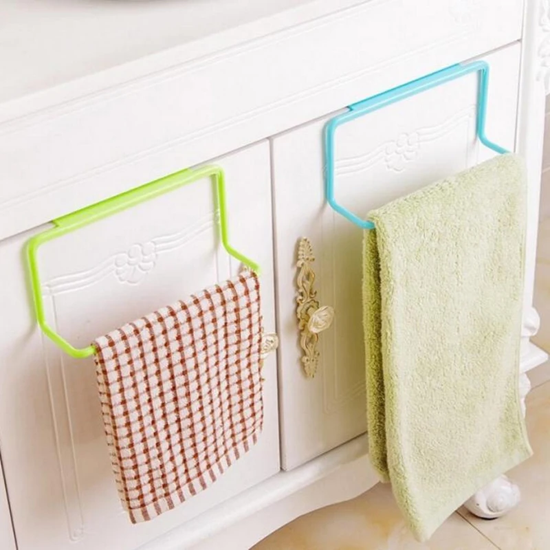 Hot-Kitchen-Towel-Hanging-Rack-Holder-Rail-Organizer-Free-Nail-Over-Door-Back-Rack-Bathroom-Kitchen (2)