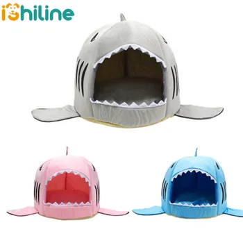 

Shark Shaped Dog House For Large Dogs Tent High Quality Cotton Small Dog Cat Bed Puppy House Pet Product