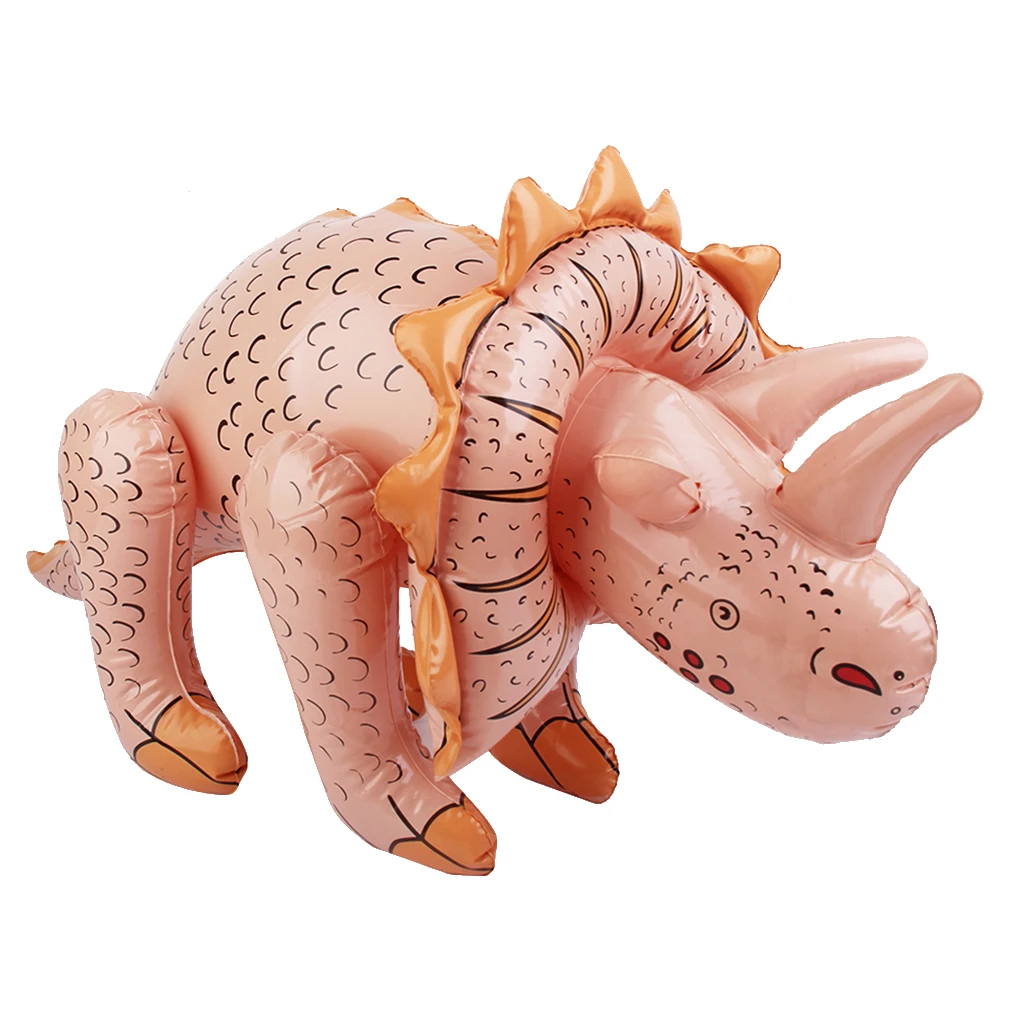 70CM Inflatable Triceratops Dinosaur Pool Beach Toy Kids Children Party Favors Decorations