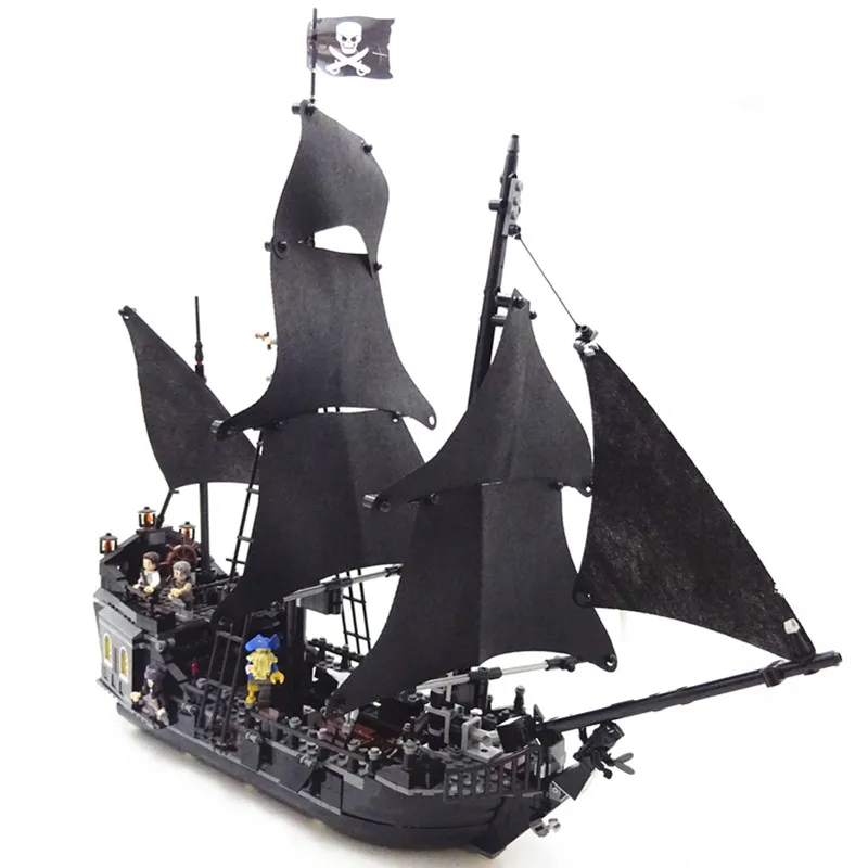 

16006 804pcs Pirates of the Caribbean Black Pearl Pirate Ship Model set Building Compatible Legoing Kits bricks Toys for 4184