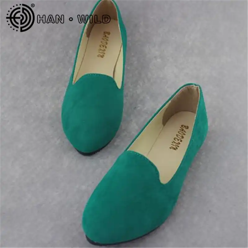 womens teal flats