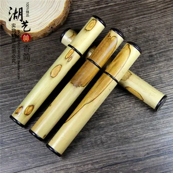 

Beautiful butterfly bamboo Mosaic ebony mouth pull joss stick short cone incense tube box there are equipment wholesale