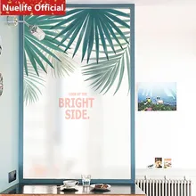 57x90 см тропический зеленый Растительный Узор матовая пленка для стекол Туалет Гостиная Кухня Офис магазин Непрозрачное окно стеклянная пленка