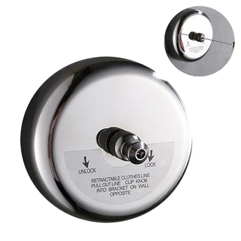 

Portable Stainless Steel Retractable Clothesline Hanger Indoor Outdoor Round Square Balcony Clotheshorse Clothes Drying Rope