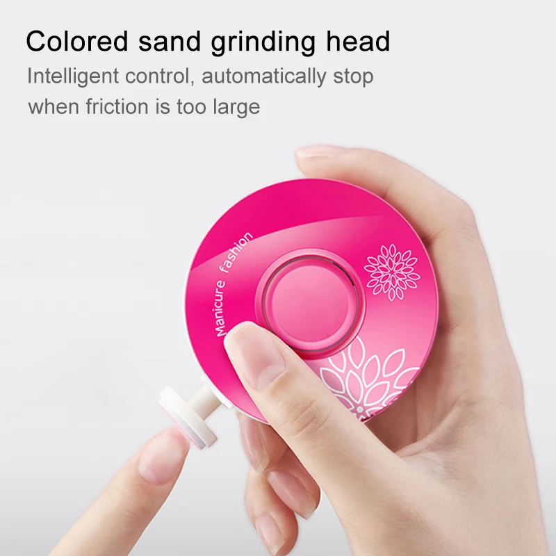 

Electric Nail Grinder Set Fingernail Nail Care Tips Manicure Machine Battery Powered Pedicure Tool @ME88
