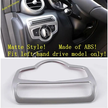 

Lapetus Head Lights Headlamp Switches Buttons Cover Trim ABS Fit For Mercedes Benz GLC X253 2015 - 2019 Matte Carbon Fiber Look