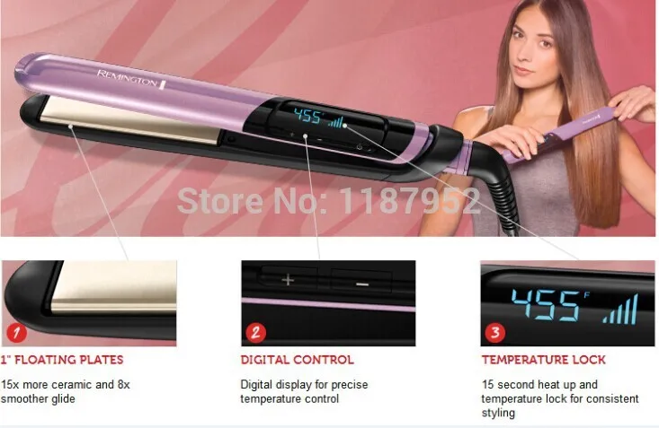 Professional Remington s9600 LUXE T/Studio Hair Straightener Brand Flat  Iron Silk Ceramic Straightening Iron 455F Dual voltage|flat iron  protection|flat iron remingtonflat iron hair straightener - AliExpress