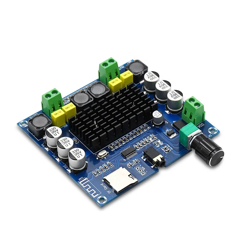 

2*50W TPA3116 Bluetooth 4.1 Digital Audio Amplifier Board Dual Channel Class D Stereo Aux TF Card Amp DC12-24V