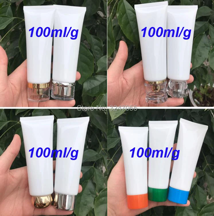 

100ml/g Portable Cosmetic Squeeze Soft Hand Cream Tube, Beauty Makeup Cosmetic Lotion Container,Cosmetic Accessories,10/30/50pcs