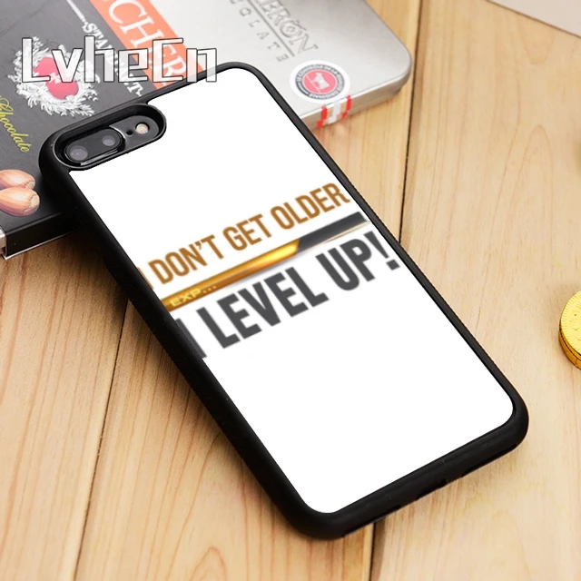 

LvheCn I Don t Get Older I Level Up XP Gamer Nerd Geek Phone Case Cover For iPhone 5s SE 6 6s 7 8 X Galaxy S6 S7 edge S8 S9 plus