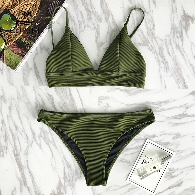 cupshe green bikini