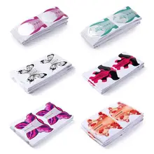 100 шт французский гвоздь акриловая типса гелевые ногти стикер расширение локон формы