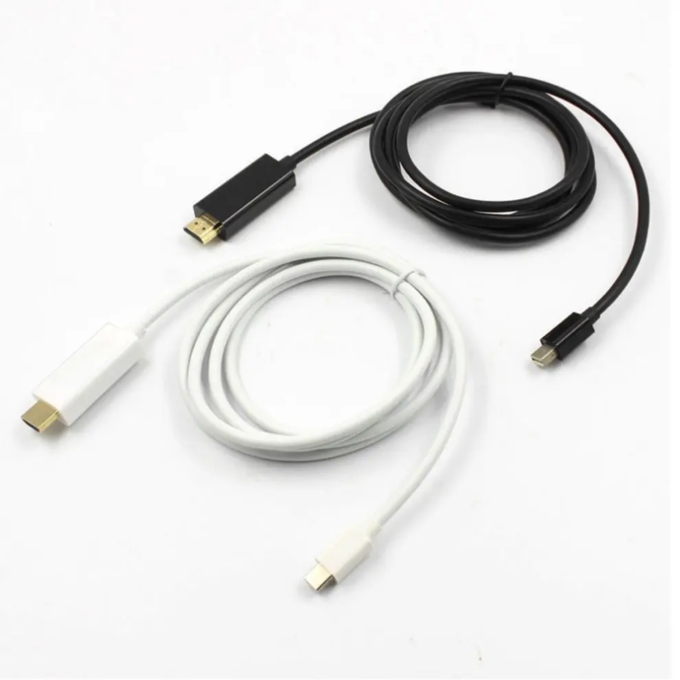 

10PCS Mini Display Port To HDMI Cable Adapter 1.8m Stable Transmission DP To HDMI Cable For Macbook Pro Air Projector Camera TV