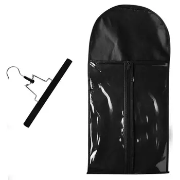 

Hair Wig Extension Carrier Wig Stands Beauty Hair Storage Hanger Bag Portable Zipper Hanger Dust-Proof Bag
