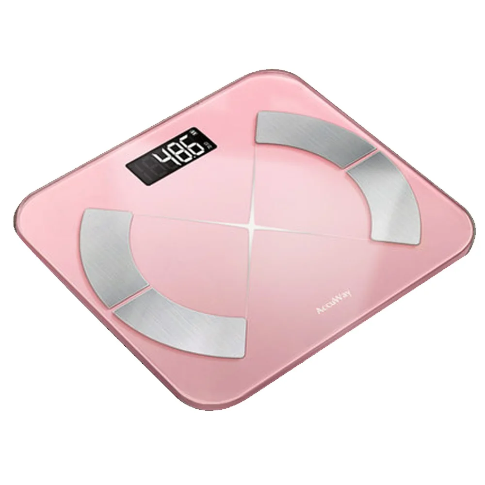 

180kg Bluetooth Smart Digital Bathroom Body Fat Scale LCD BMI Bones Weighing AP