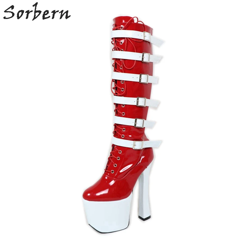 wide calf white boots