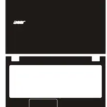 Ноутбука углеродного волокна кожи винила Стикеры Крышка для acer V5-591 V5-591G V3-574 V3-575 15,6"