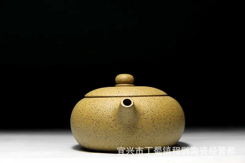 220 мл Yixing Zisha плоский Xi Shi горшок ручной работы Фиолетовый чайный набор гладкая