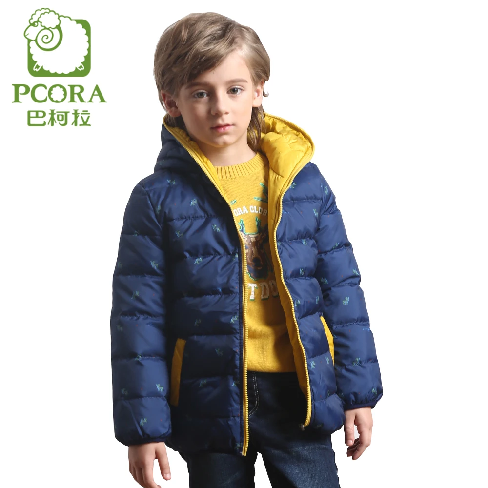 PCORA Winter Reversible Jacket Boy Import Clothing China 90 White Duck