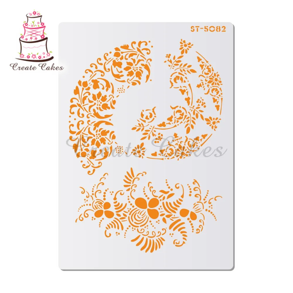 

Flower Decorating Stencils For Walls Painting Scrapbooking Stamp Album Decorative Embossing DIY Craft Paper Card Flower Template