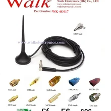 Магнитная автомобильная антенна, CRC9 под прямым углом, 3dbi усиления, кабель RG174 gsm 3 аппарат не привязан к оператору сотовой связи 4g антенна, гибкая штыревая антенна 4 аппарат не привязан к оператору сотовой связи автомобильная антенна