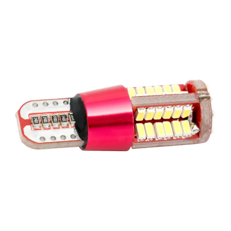 2 шт. T10 светодиодный лампы 192 2825 w5w супер яркий 57 SMD 3014 Светодиодный 57smd CANBUS без ошибок Авто Клин светильник автомобиля Авто габаритный фонарь 12V