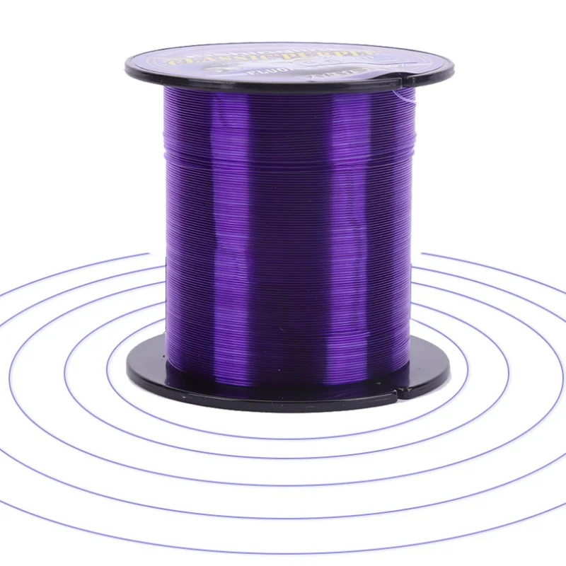 

500M Fishing Line Transparent Fishing Line Purple Nylon Super Strong Nylon Not Fluorocarbon Tackle Non Fishing Tools