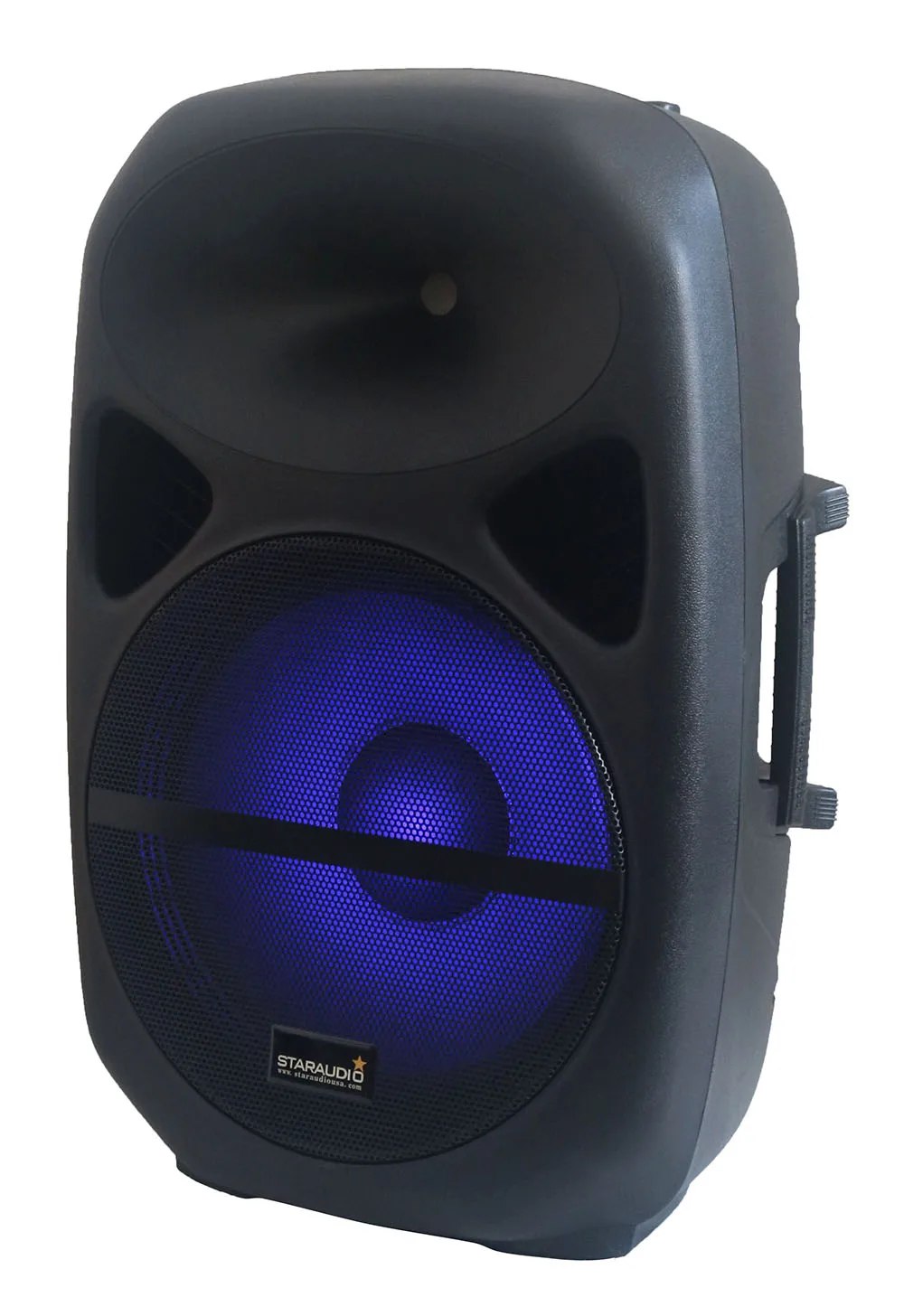 pro staraudio 15“ pa 2500w powered speaker with bluetooth sd card usb mp3 player for night clubs home party wedding party church and school play theater