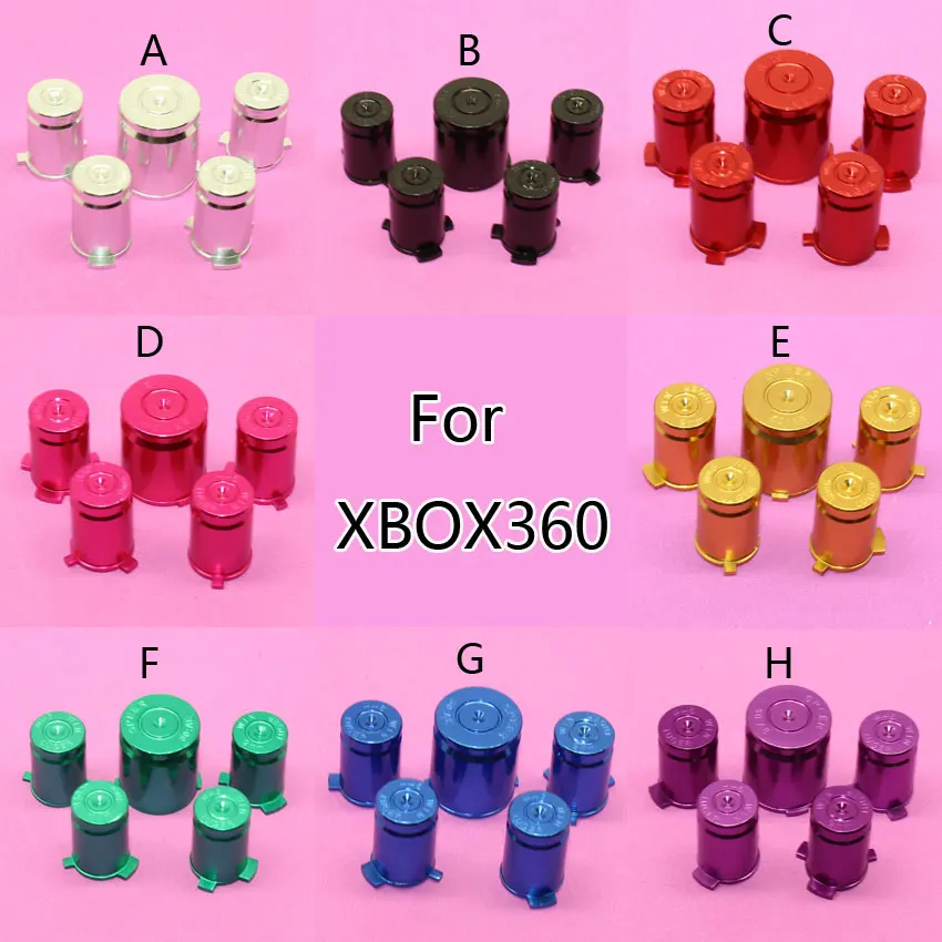 YuXi Bullet ABXY &amp Направляющие кнопки для контроллеров Xbox 360 Xbox360 запасные части |