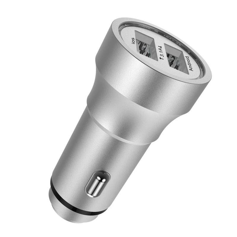 Автомобильное зарядное устройство GUSGU с двумя USB портами для Samsung iPhone 3 1 А мини