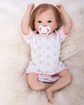 

48cm Reborn Babies Silicone Dolls bebe alive handmade latest soft body fashion toddler doll kids Xmas birthday brinquedos