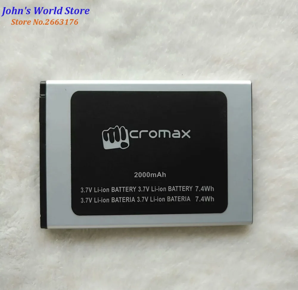

High Quality Original For Micromax Q351 Mobile Phone Lithium Battery 2000mAh Batterie Accumulator Replacement
