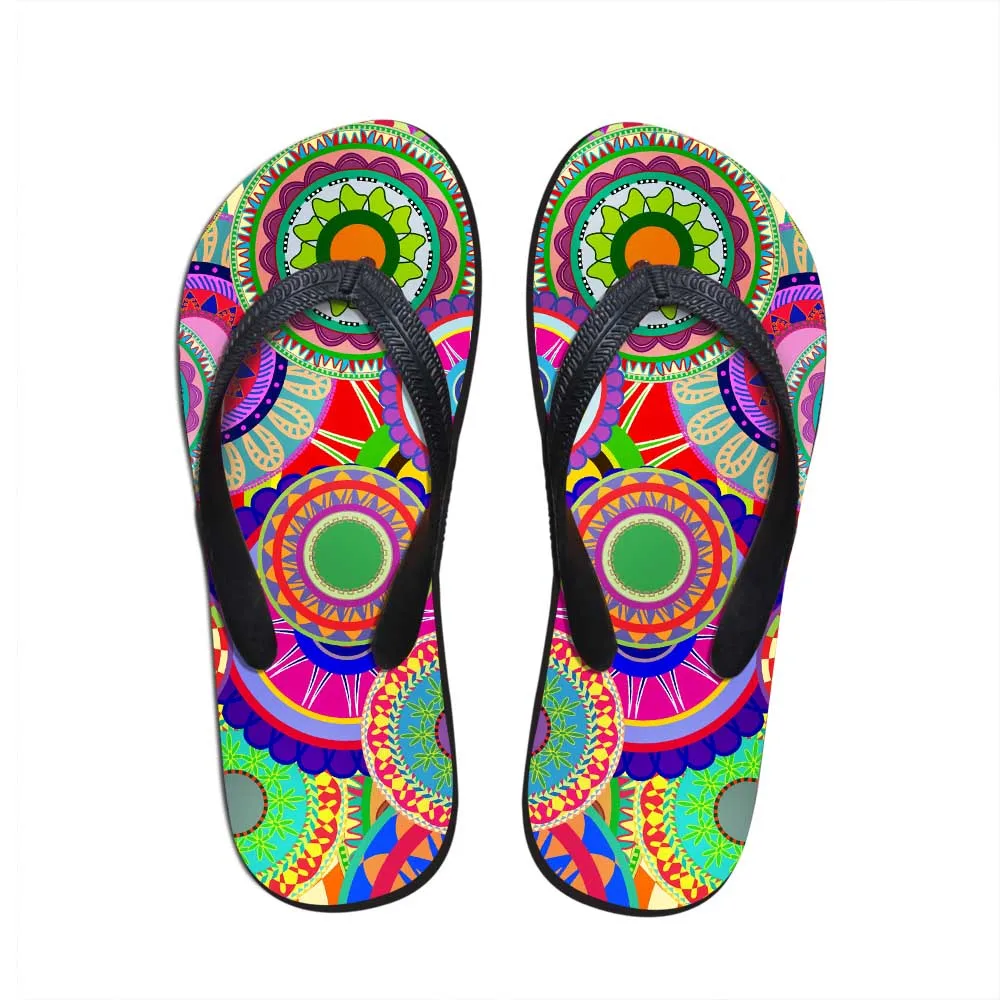 Noisydesigns Weibliche flip-flop Mosaik Gedruckt Hause Sandalen Strand Gummi Hausschuhe Damen Wasser Schuhe Stil Designer Casual Faul