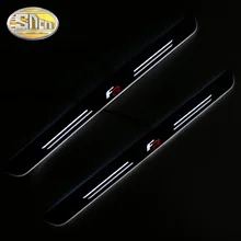 Customized 4PCS Moving LED Welcome Pedal Car Scuff Plate Pedal Threshold Door Sill Pathway Light For SEAT LEON ARONA ATECA FR