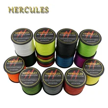 Hercules Braid Fishing Line 4 Strands Strong 500M PE Sea Carp Fishing Line Tresse Peche Angeln 6LB-80LB 13 Colors Fishing Cord
