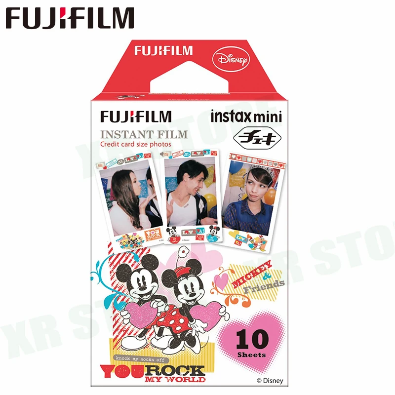 Fujifilm Instax Mini 8 9 пленка Микки Маус Fuji мгновенная фотобумага 10 листов для 70 7 s 50 s 50i 90 25 Share SP-1 2 камеры