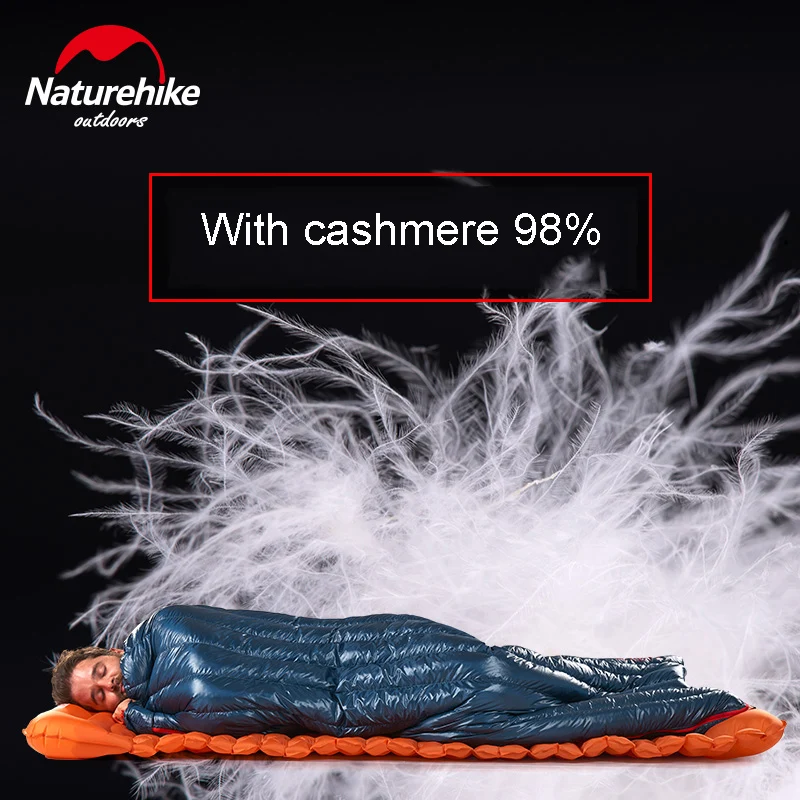 NatureHike ultraligero sobre de dormir ganso perezoso bolsas de dormir que acampa 570G NH17Y010-R - 5