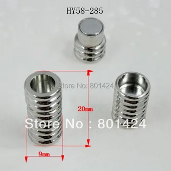 

free shipping 5pcs 58-285 leather drum - shaped copper magnetic clasp hooks for bracelet