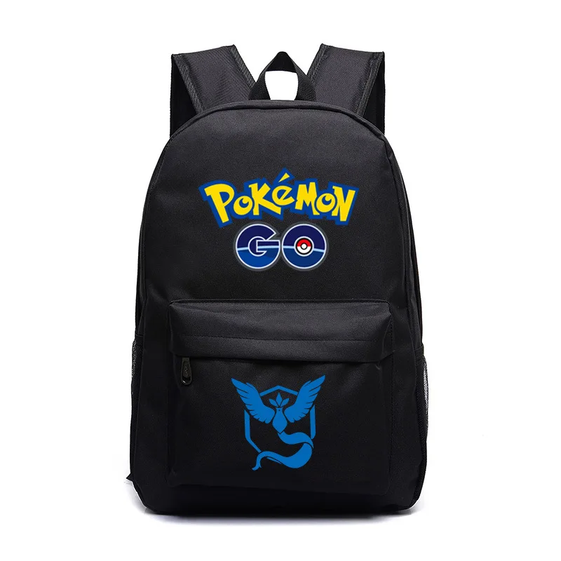 Pokemon Go Team Mystic Luminous Backpack School Backpack Womens Mens Travel Laptop Backpack Teens Boys Girls Pokemon School Bag