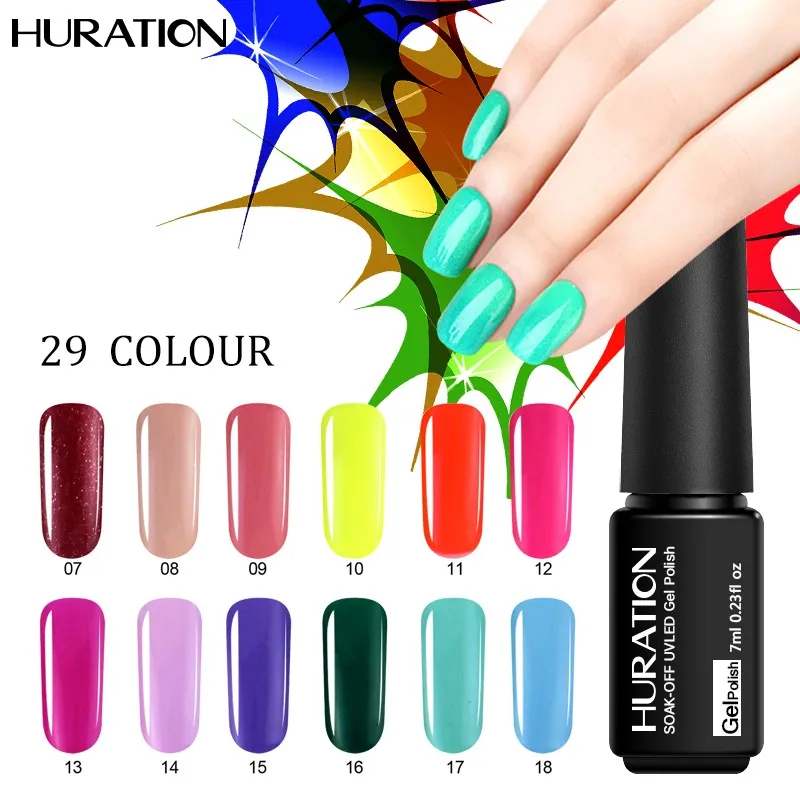 Huration Professional Hot Sale 7ML Lucky Gel Nail Art UV LED Nails Gel ...