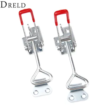 

DRELD 2pcs GH-4002 Parighasana Toggle Clamp Clip 200KG/440Lbs Holding Capacity Quick Metal Latch Hand Tool Fixture Clamp