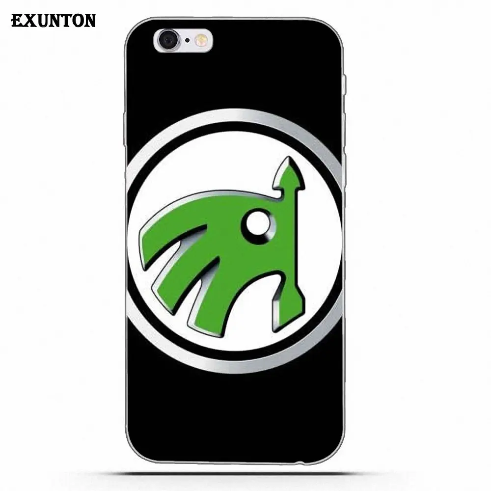 Мягкий модный логотип Skoda для Apple iPhone 4 4S 5 5C SE 6 6S 7 8 Plus X для Apple iPhone 4 4S 5 5C SE 6 6S 7 8 Plus X - Цвет: as picture