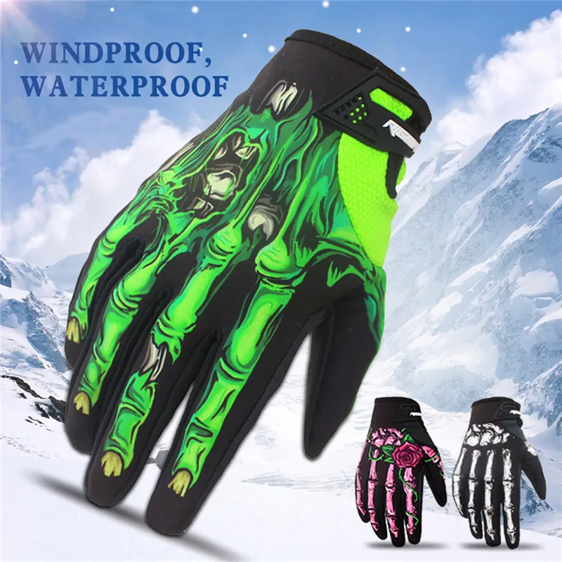 

RIGWARL Motorcycle Gloves Winter Waterproof Guantes Motorbike Riding Gloves Thermal Fleece Lined Touch Screen Gloves Gant Moto