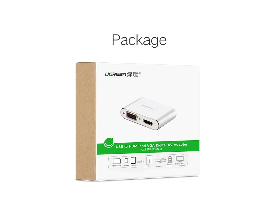 Ugreen HDMI VGA адаптер для iPhone iPad tv Lightning USB аудио видео HDMI конвертер для iPhone в HDMI адаптер Lightning в HDMI