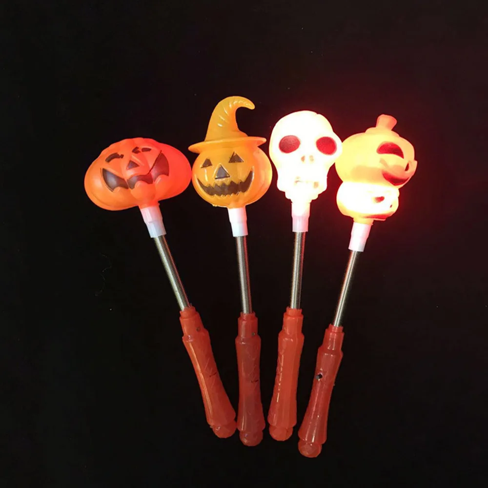 Buy 4pcs Creative Halloween LED Light Toy Pumpkin Ghost Plastic Glow Stick