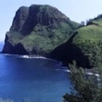 High angle view of a coast  Kahakuloa  Highway 340  West Maui  Hawaii  USA Poster Print (15 x 6)