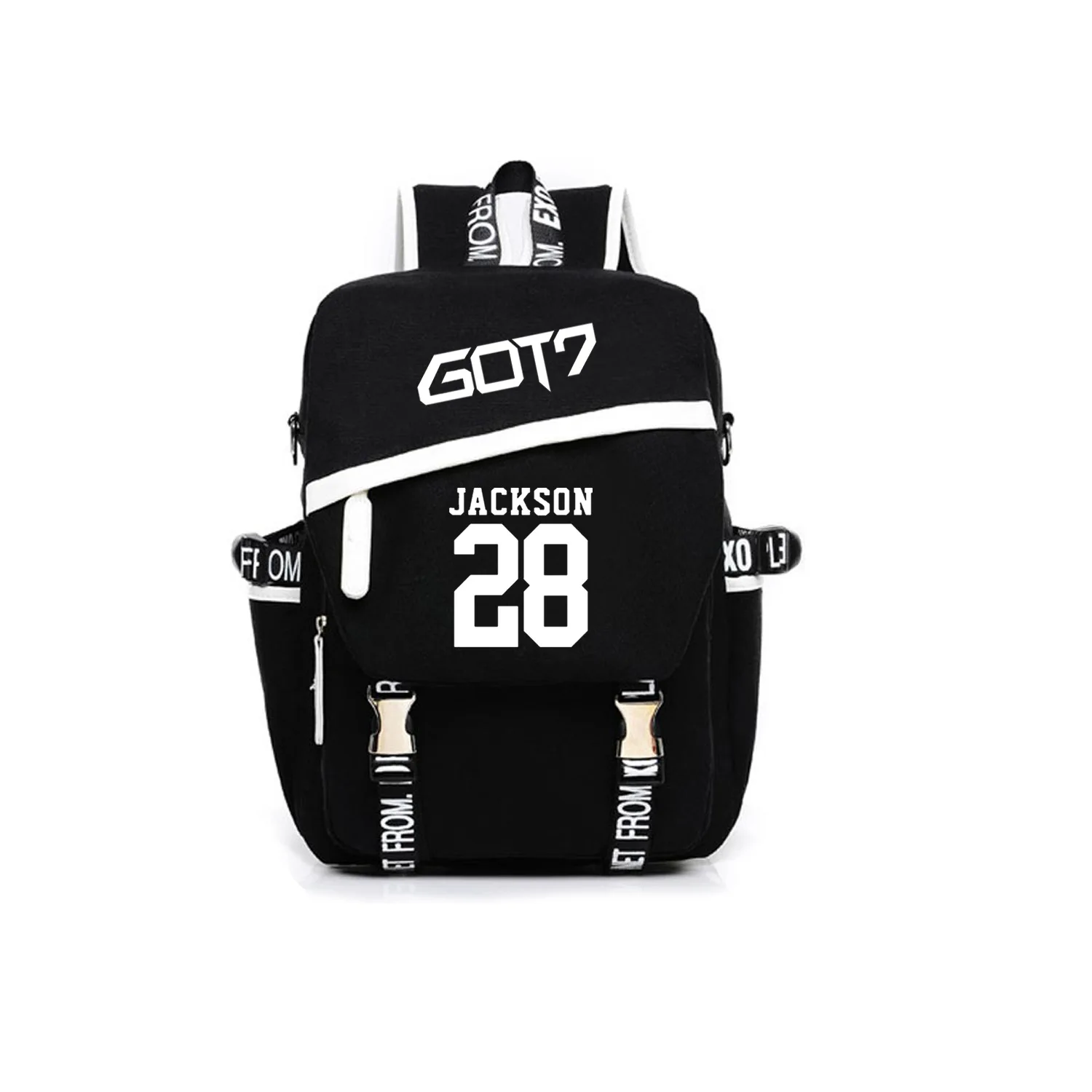 Новинка Kpop Got7 школьные сумки Jackson 28 Mark 04 холщовый рюкзак k-pop корейский дорожный