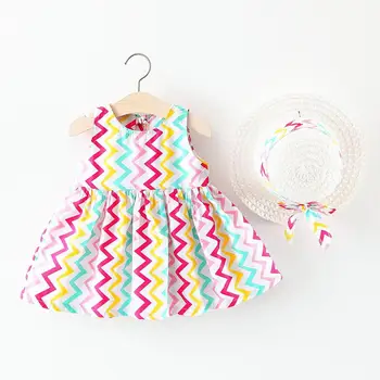 

Baby Girl Dress Summer Newborn Baby Girl Clothes Princess Infant Dresses 1 Year Birthday Baby Girl Dresses With Hat